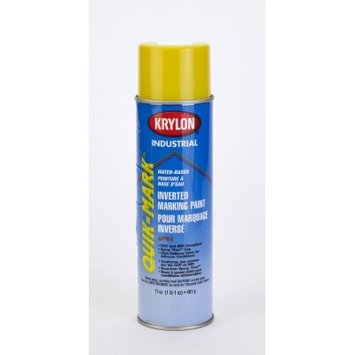 3801-41, Waterbased Inverted Spray Paint Yellow 3801, 20 oz, 12 PK, Mutual Industries