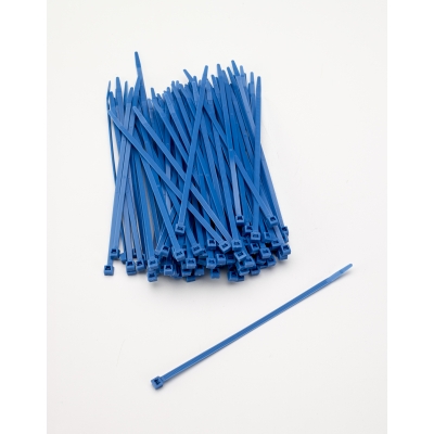 M14970-125-7, Multi-Purpose Locking Ties, 7 in., Neon Blue (Pack of 100), Mutual Industries