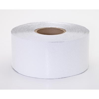 M17786-1010-2000, Pressure Sensitive Engineering Grade Retro Reflective Adhesive Tape, 2 x 10 yd., White, Mutual Industries